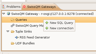 Adding a new query in the SwissQM Eclipse Plugin